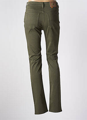 Pantalon slim taille haute taille haute vert CIMARRON femme