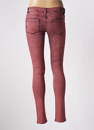 Jeans skinny stretch taille basse rose SCHOOL RAG femme
