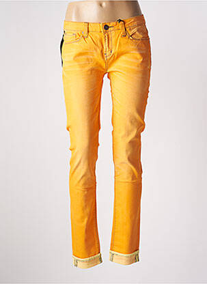 Jeans coupe slim taille basse taille basse orange ONE GREEN ELEPHANT femme