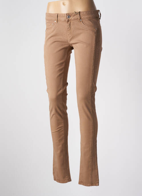 Jeans skinny taille normale taille normale marron FIRETRAP femme
