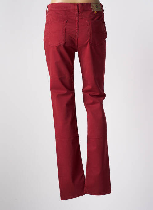 Pantalon slim tissage popeline taille normale rouge CIMARRON femme