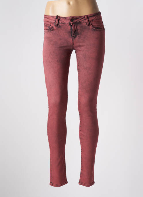 Jeans skinny stretch taille basse rose SCHOOL RAG femme