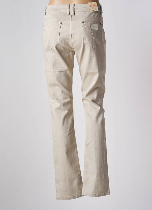 Jeans coupe slim beige ONADO pour femme