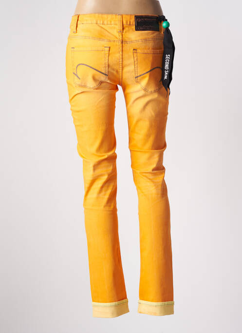 Jeans coupe slim orange ONE GREEN ELEPHANT pour femme