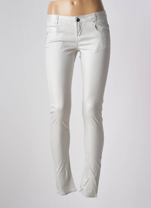 Pantalon slim argent LES P'TITES BOMBES pour femme