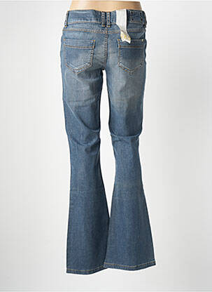 Jean coupe flare effet usé délavé taille basse bleu VERO MODA femme