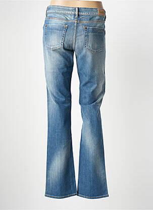 Jeans coupe droite stretch taille basse bleu SCHOOL RAG femme
