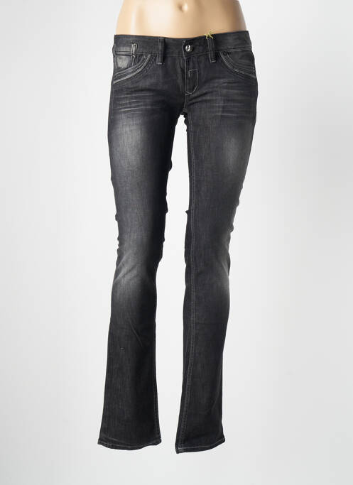 Jeans coupe slim stretch taille basse gris KAPORAL femme