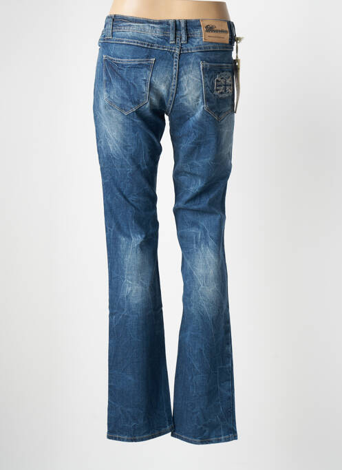Jeans coupe droite bleu REMIXX pour femme