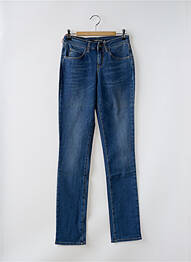 Jeans coupe slim stretch taille haute bleu KANOPE femme