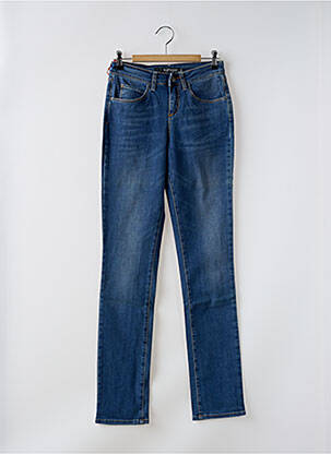 Jeans coupe slim stretch taille haute bleu KANOPE femme