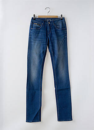 Jeans coupe slim stretch taille normale bleu SCHOOL RAG femme