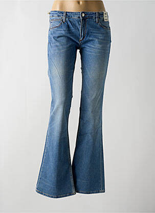 Jean coupe flare stretch taille basse bleu REIKO femme
