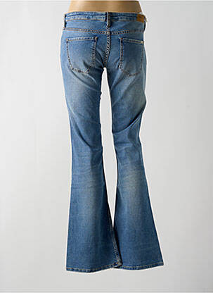 Jean coupe flare stretch taille basse bleu REIKO femme