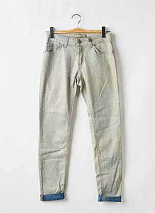 Jeans coupe slim stretch taille normale or AMELIE & AMELIE femme