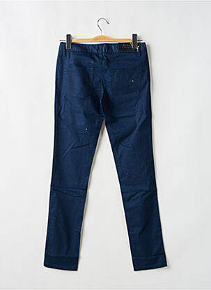 Pantalon slim tissage popeline taille normale bleu LES P'TITES BOMBES femme