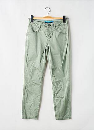 Pantalon slim tissage popeline taille normale vert STREET ONE femme