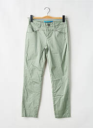 Pantalon slim tissage popeline taille normale vert STREET ONE femme
