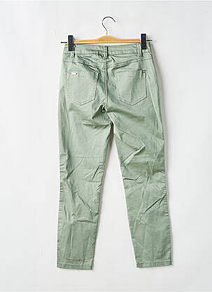 Pantalon slim tissage popeline taille normale vert STREET ONE femme