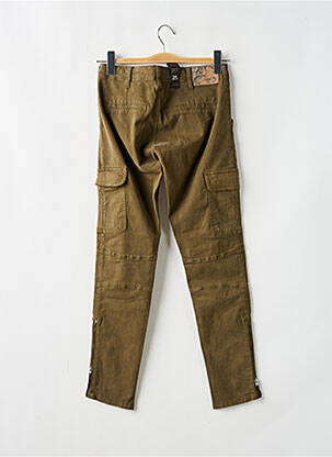 Pantalon cargo tissage popeline taille basse vert SCHOOL RAG femme