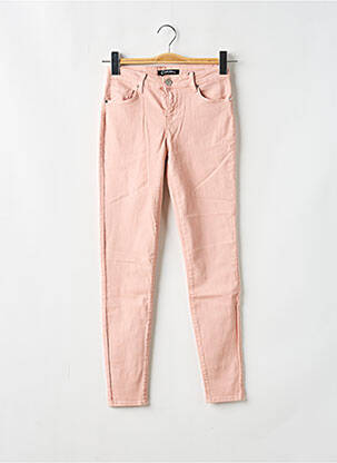Jeans skinny stretch taille basse rose CIMARRON femme