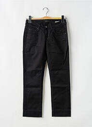 Pantalon 7/8 tissage popeline taille basse noir SCHOOL RAG femme