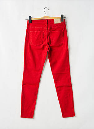 Jeans coupe slim stretch rouge CIMARRON femme