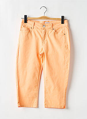 Corsaire tissage popeline taille normale orange C'EST BEAU LA VIE femme