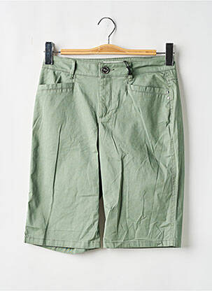 Bermuda taille haute taille haute vert STREET ONE femme