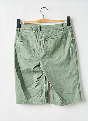 Bermuda taille haute taille haute vert STREET ONE femme