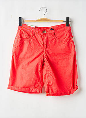 Bermuda tissage popeline taille normale rouge STREET ONE femme