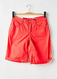 Bermuda tissage popeline taille normale rouge STREET ONE femme
