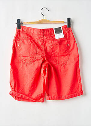 Bermuda tissage popeline taille normale rouge STREET ONE femme
