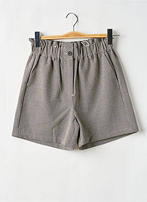 Short fermeture zippée sous rabat boutonné taille normale beige C'EST BEAU LA VIE femme