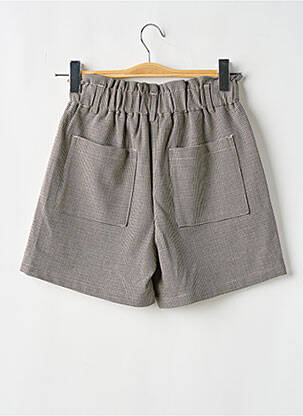Short fermeture zippée sous rabat boutonné taille normale beige C'EST BEAU LA VIE femme