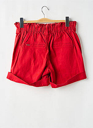 Short taille à pinces taille haute rouge STREET ONE femme