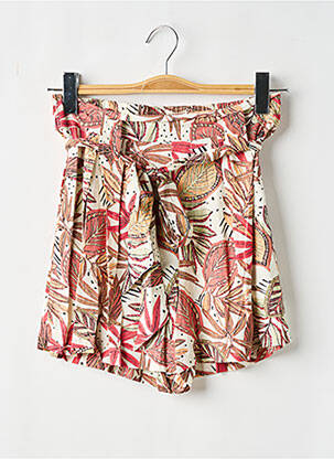Short taille élastique beige GARCIA femme