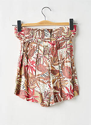 Short taille élastique beige GARCIA femme