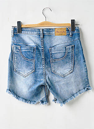Short tissage denim taille normale bleu PLACE DU JOUR femme