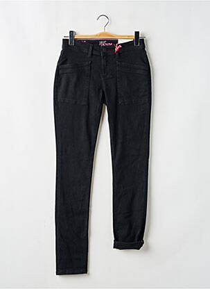 Jeans coupe slim noir STREET ONE pour femme