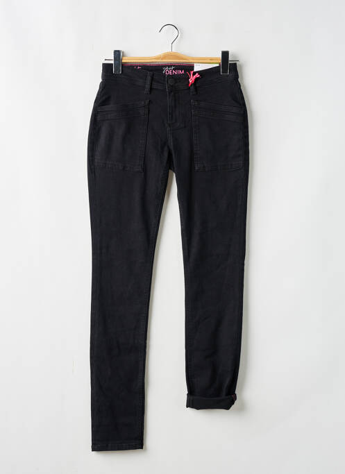 Jeans coupe slim noir STREET ONE pour femme