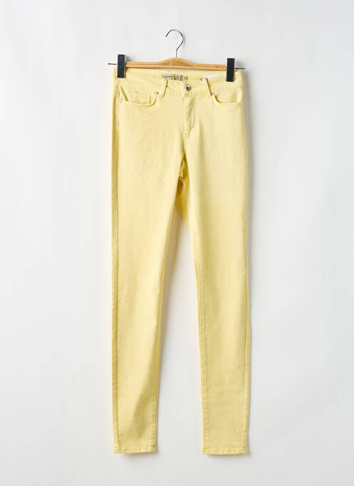 Pantalon slim jaune VERO MODA pour femme