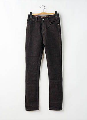 Pantalon chino fermeture zippée sous rabat boutonné taille normale marron ONADO femme