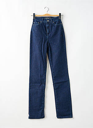 Jeans coupe droite stretch taille normale bleu KANOPE femme