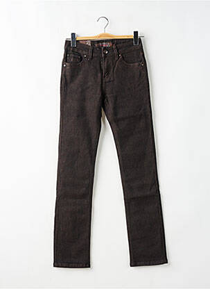 Pantalon slim stretch taille normale marron ONADO femme