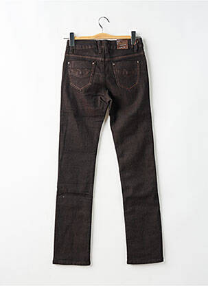 Pantalon slim stretch taille normale marron ONADO femme