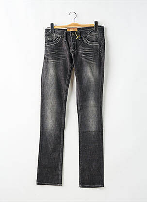Jeans coupe slim tissage brut taille normale noir KAPORAL femme