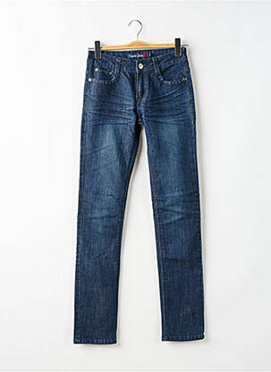 Jeans coupe slim tissage brut taille normale bleu ONADO femme