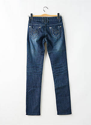 Jeans coupe slim tissage brut taille normale bleu ONADO femme