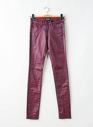 Pantalon slim stretch taille normale violet CIMARRON femme